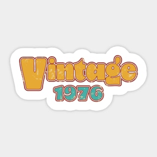 Vintage 1976 48th Birthday 48-Year-Old Gifts Sticker